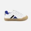 Boys Romagnoli | Romagnoli - Mirliton Blanc Bleu Lace-Up Shoes On Labotte
