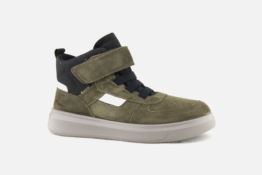 Boys Superfit | Superfit - Hourra Kaki Gtx Velcro Shoes On Labotte