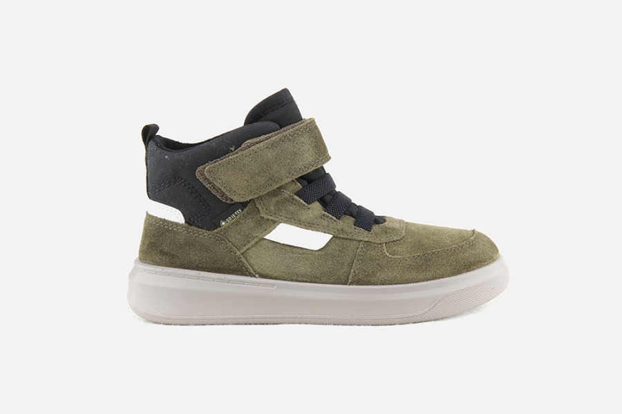 Boys Superfit | Superfit - Hourra Kaki Gtx Velcro Shoes On Labotte
