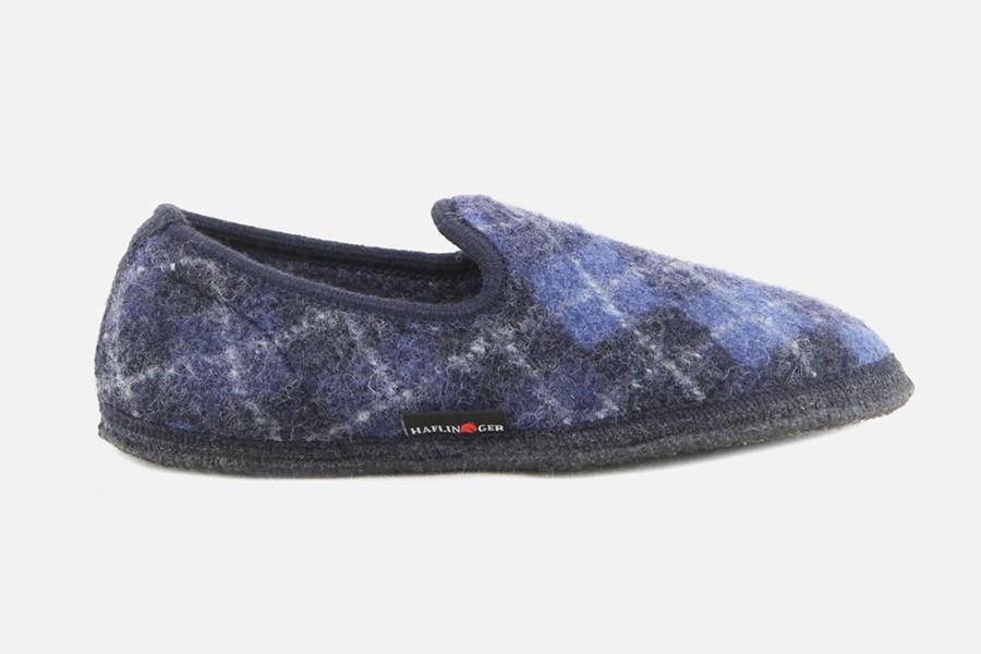 Women Haflinger | Haflinger - Jacko Blue Low Slippers On Labotte