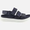 Women Ecco | Ecco - Flow Straps Blue Sandals On Labotte