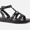 Women Coco & Abricot | Coco & Abricot - Merillac Noir Sandals On Labotte