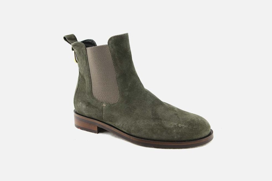 Women LLOYD | Lloyd - Gaya Dark Olive Ankle Boots On Labotte