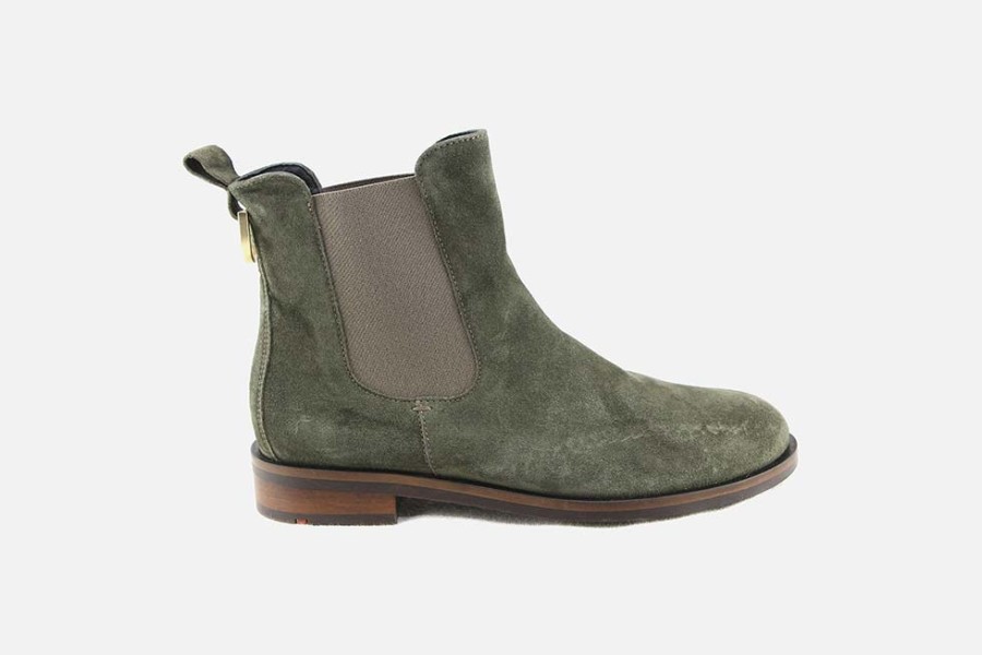 Women LLOYD | Lloyd - Gaya Dark Olive Ankle Boots On Labotte