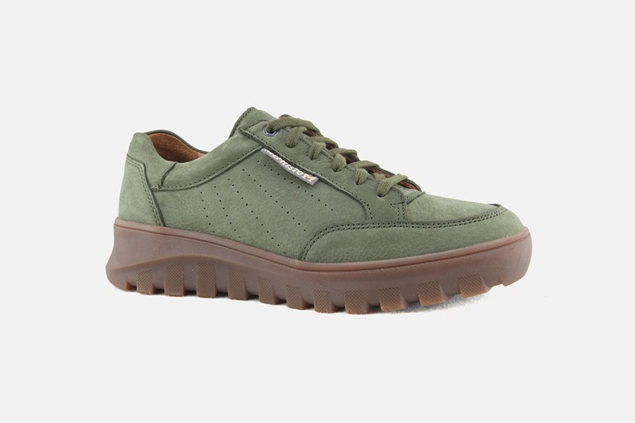 Men Mephisto | Mephisto - Flynn Kaki Sneakers On Labotte