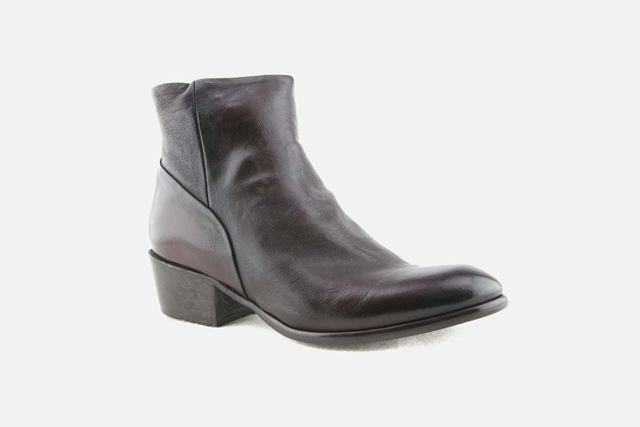 Women Sturlini | Sturlini - Stellar Wine Ankle Boots On Labotte