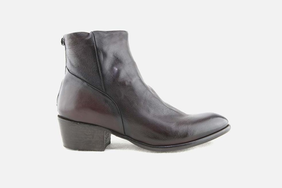 Women Sturlini | Sturlini - Stellar Wine Ankle Boots On Labotte