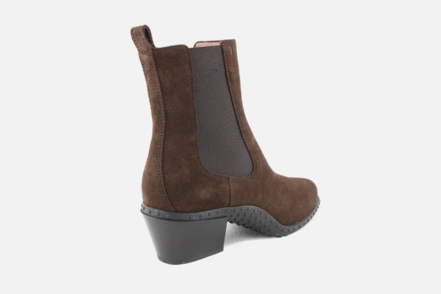 Women Tod's | Tod'S - Chelsea Faraway D Choco Ankle Boots On Labotte