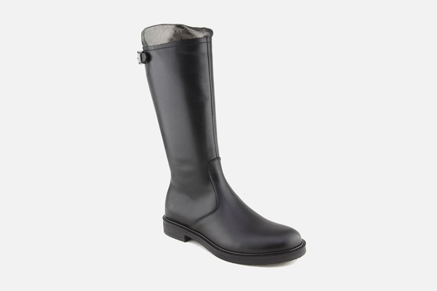 Girls Romagnoli | Romagnoli - Chantonnette Noir Boots On Labotte