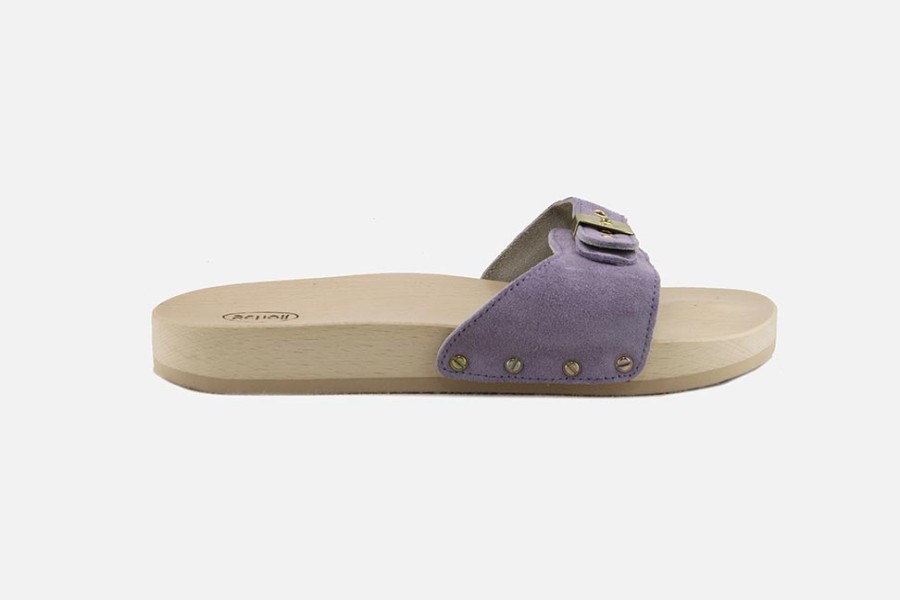 Women Scholl | Scholl - Pescura Flat Lilas Sandals On Labotte
