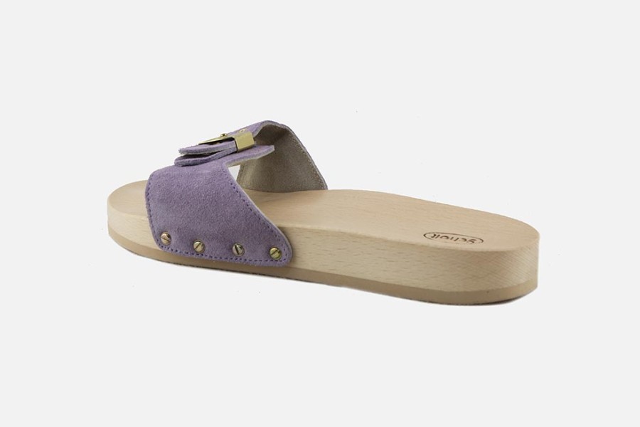 Women Scholl | Scholl - Pescura Flat Lilas Sandals On Labotte