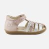 Girls Shoo Pom | Shoo Pom - Pika Spart Glitter Pink Sandals On Labotte