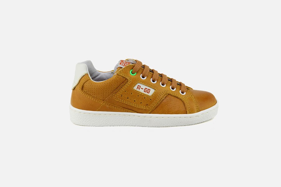 Boys Romagnoli | Romagnoli - Lamigo Ocre Blanc Lace-Up Shoes On Labotte