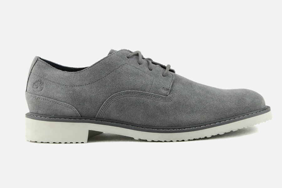 Men Timberland | Timberland - Brook Park Light Grey Derbies On Labotte