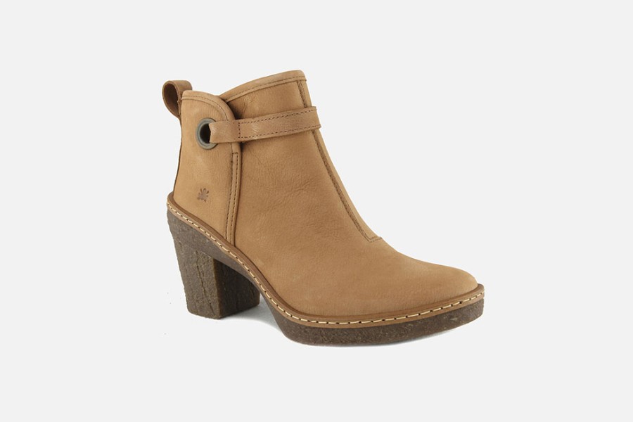 Women El Naturalista | El Naturalista - Haya Boots Honey Ankle Boots On Labotte
