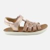 Girls Shoo Pom | Shoo Pom - Goa Spart Laminato Copper Sandals On Labotte