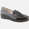 Women Mephisto | Mephisto - Diva Lack Brown Loafers On Labotte