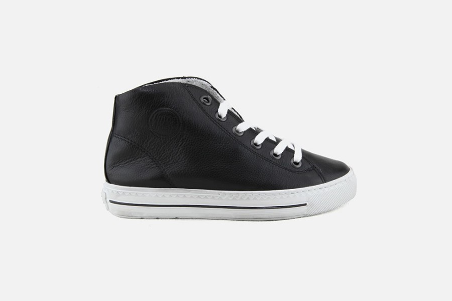 Women Paul Green | Paul Green - Playroom Black Lace-Up Boots On Labotte