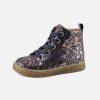 Girls Bellamy | Bellamy - Image Bleu Metal Lace-Up Boots On Labotte