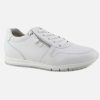 Women Gabor | Gabor - Nickel Blanc Sneakers On Labotte