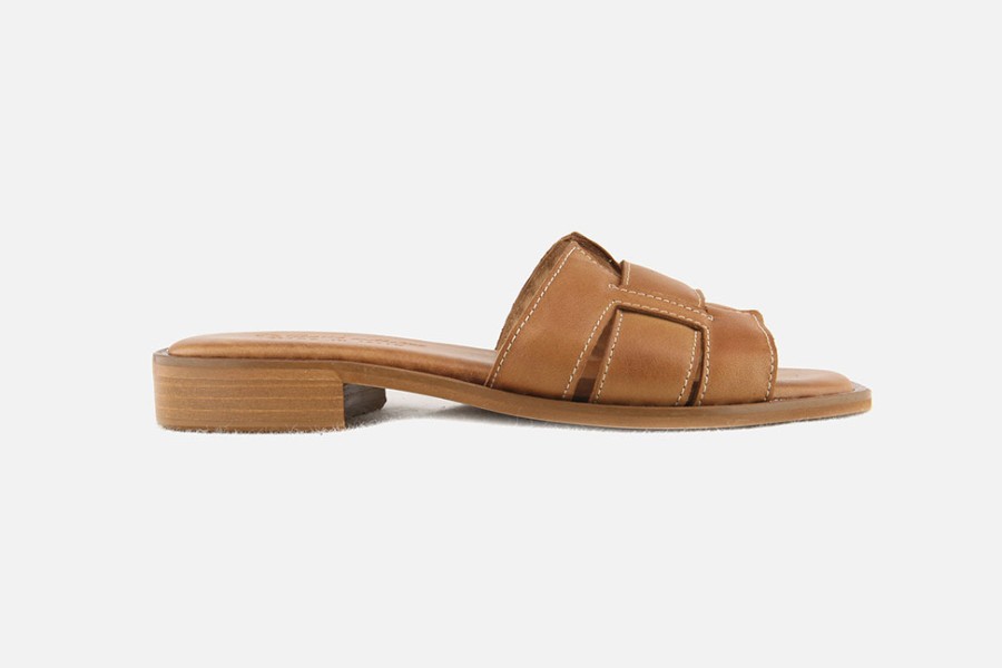 Women Le Gatte Collection | Le Gatte Collection - Pagode Tan Sandals On Labotte