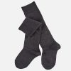 Girls Falke | Falke - Comfort Wool Knee High Dk Grey Knee High Socks On Labotte