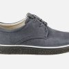 Men Ecco | Ecco - Crepe Tray Lace Grey Derbies On Labotte