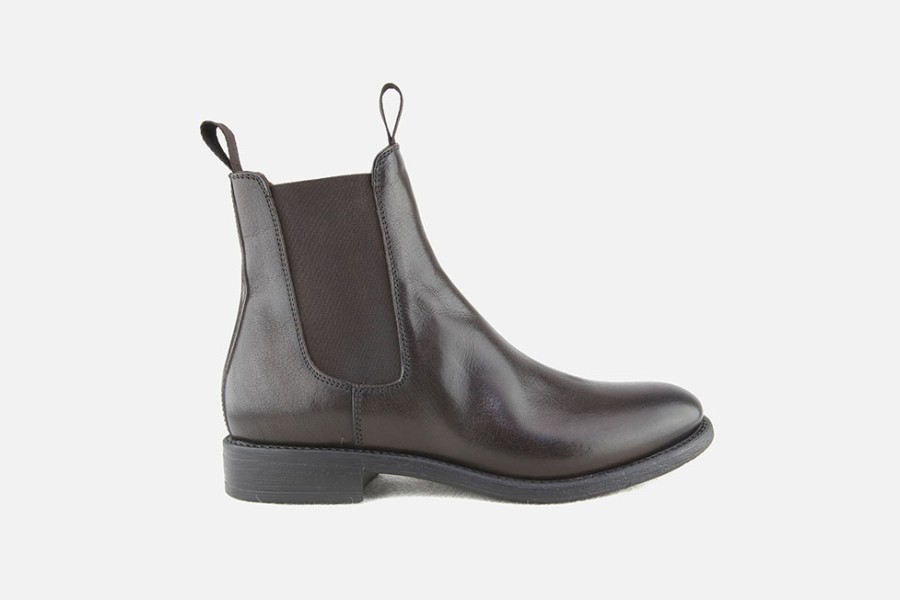 Women Elia Maurizi | Elia Maurizi - Elia Chelsea Dark Brown Ankle Boots On Labotte