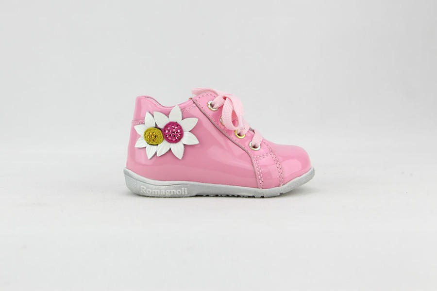 Girls Romagnoli | Romagnoli - Margharita V Rose Lace-Up Boots On Labotte
