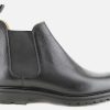 Men Crockett & Jones | Crockett & Jones - Chelsea 11 Black Scotch Grain Ankle Boots On Labotte