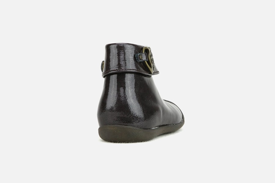 Girls Little Mary | Little Mary - Lina Prune Ankle Boots On Labotte