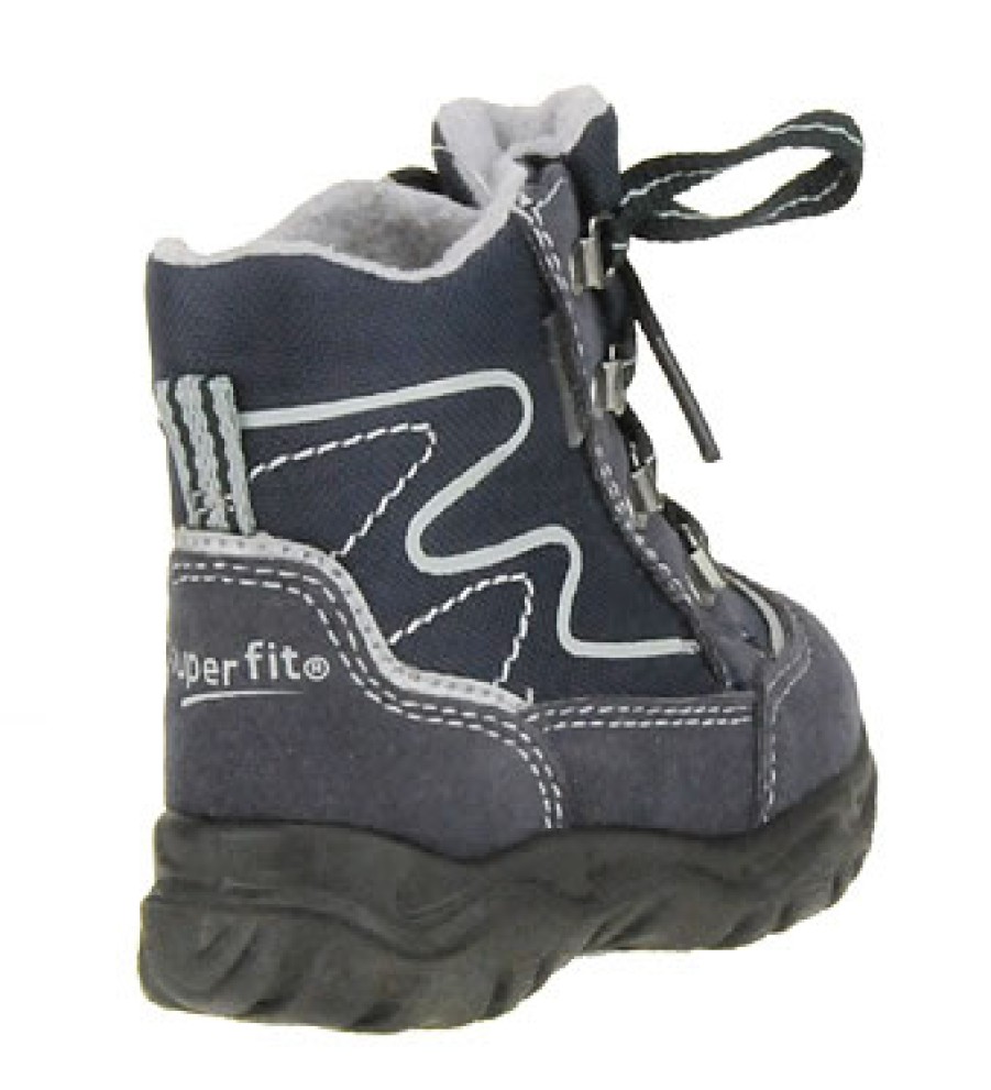Girls Superfit | Superfit - Wald Marine Lace-Up Boots On Labotte