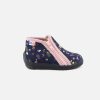 Girls Bellamy | Bellamy - Floralia Bleu Multi High Slippers On Labotte