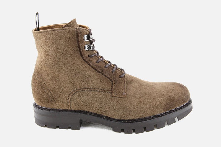 Men Fabi | Fabi - Fondof Mud Vintage Lace-Up Boots On Labotte