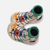 Girls Collégien | Collegien - Au Garage Vert Multi Slippers-Socks On Labotte