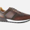 Men Magnanni | Magnanni - Rushmore Brown Antic Sneakers On Labotte