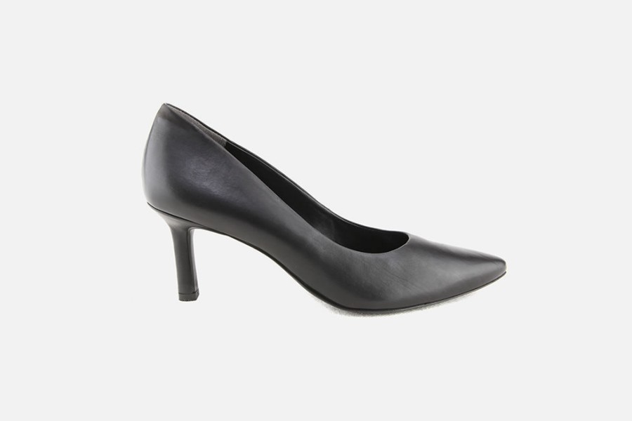 Women Paul Green | Paul Green - Prelude Lisse Noir Pumps On Labotte