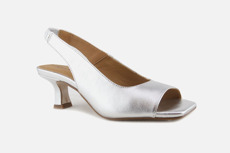 Women Pedro Miralles | Pedro Miralles - Festival Silver Sandals On Labotte