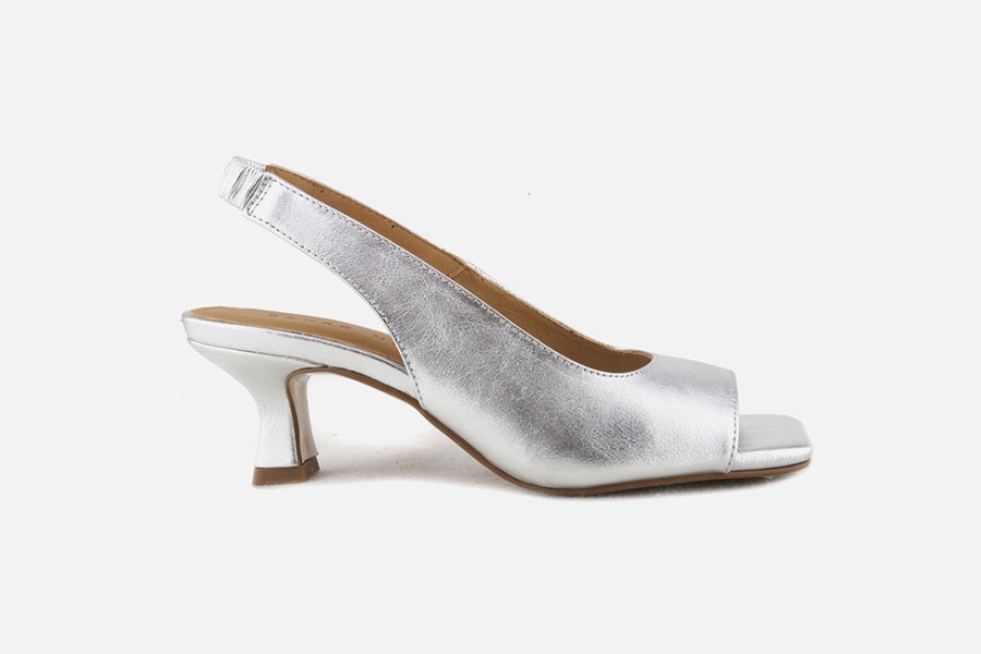 Women Pedro Miralles | Pedro Miralles - Festival Silver Sandals On Labotte