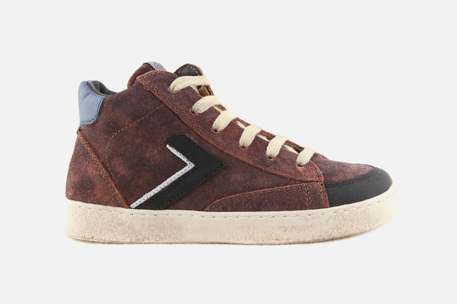 Boys Romagnoli | Romagnoli - Nino Bordeaux Noir Lace-Up Boots On Labotte