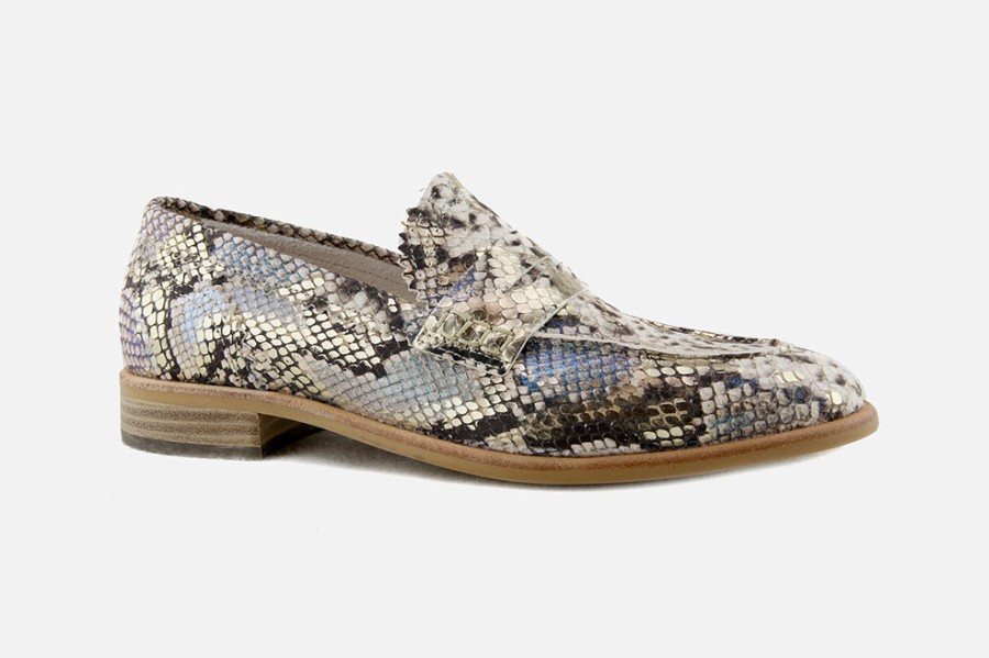 Women Muratti | Muratti - Renault Snake Ciel Multi Loafers On Labotte