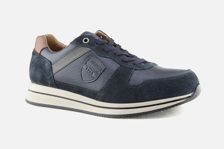 Men Mephisto | Mephisto - Greg Bleu Sneakers On Labotte