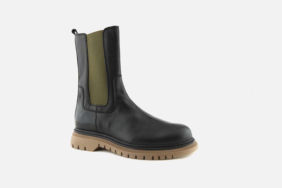 Girls Romagnoli | Romagnoli - Camilla Noir Ankle Boots On Labotte