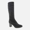 Women Cervone | Cervone - Cassandre Stretch Noir Boots On Labotte