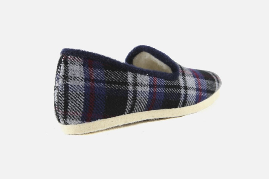 Men Exquise | Exquise - Gastoune Ecossais Bleu Charentaises On Labotte