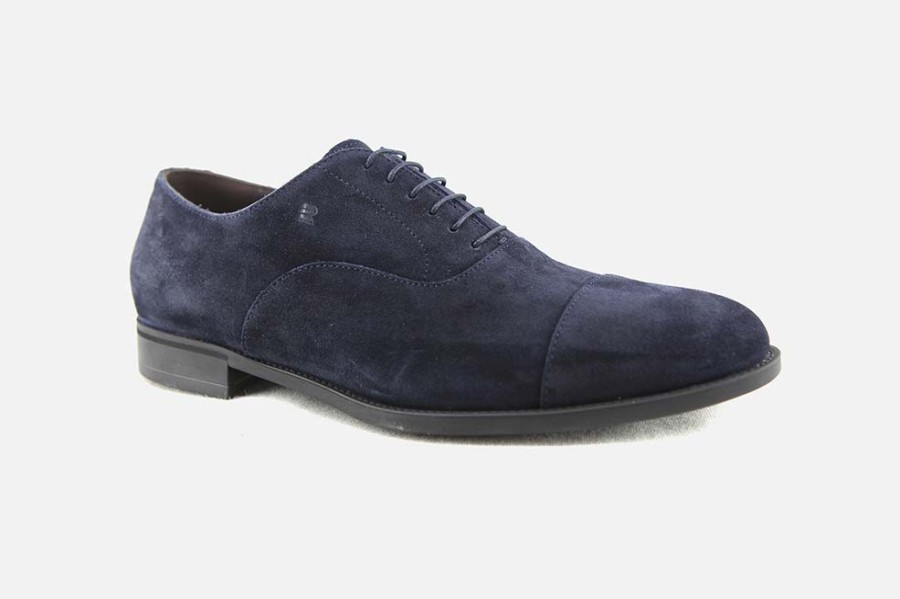 Men Fratelli Rossetti | Fratelli Rossetti - Rapallo Daim Bleu Oxfords On Labotte