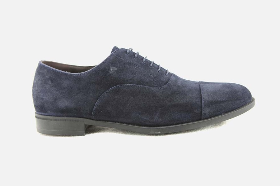 Men Fratelli Rossetti | Fratelli Rossetti - Rapallo Daim Bleu Oxfords On Labotte
