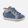 Boys Shoo Pom | Shoo Pom - Bouba Bizip Blue Grey Lace-Up Boots On Labotte