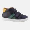 Boys Romagnoli | Romagnoli - Achille Bleu Et Vert Velcro Shoes On Labotte
