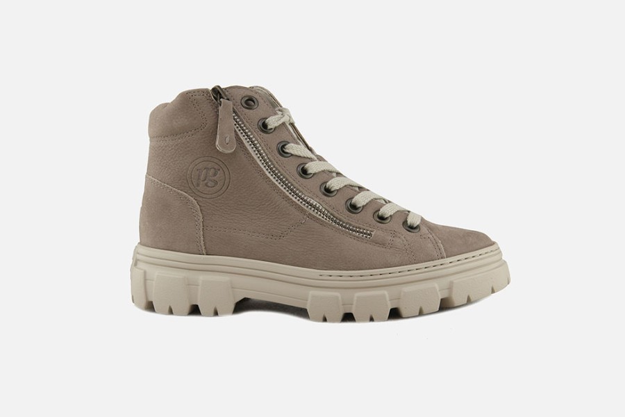 Women Paul Green | Paul Green - Powder Dune Lace-Up Boots On Labotte